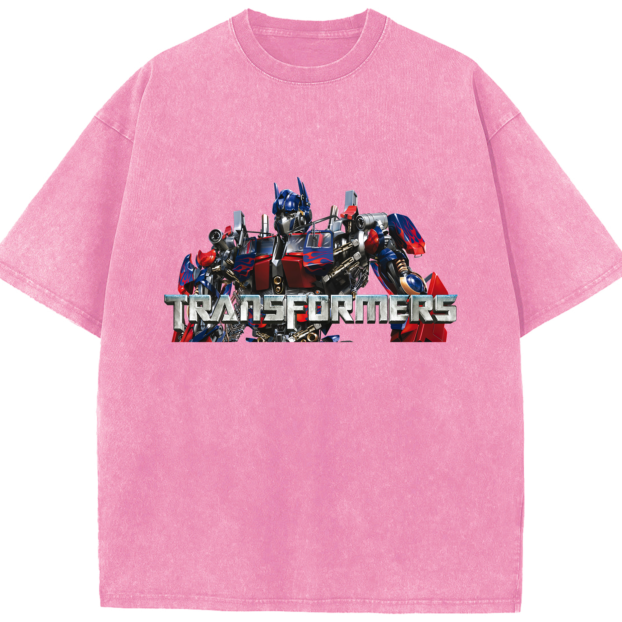 （画像用） Transformers トランスフォーマー 綿100% ヴィンテージ風 半袖Tシャツ（フロントプリント）
